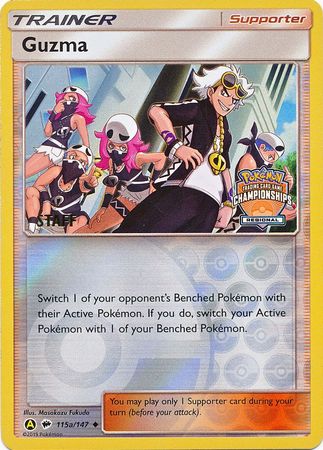 Guzma (115a/147) (Regional Championship Promo Staff) [Sun & Moon: Burning Shadows] | Enigma On Main