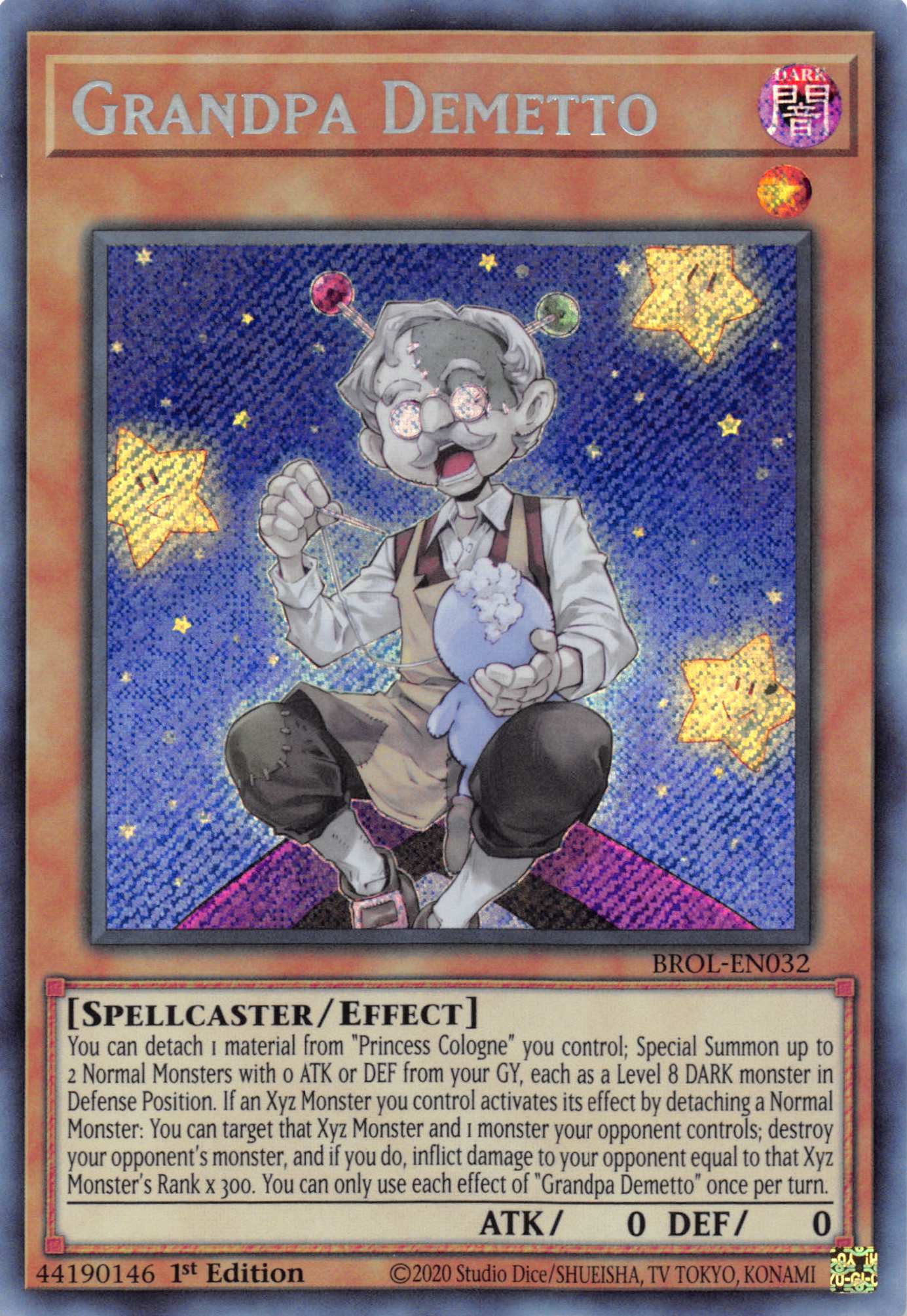 Grandpa Demetto [BROL-EN032] Secret Rare | Enigma On Main