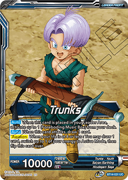 Trunks // Trunks, the Hero's Successor (BT14-031) [Cross Spirits] | Enigma On Main