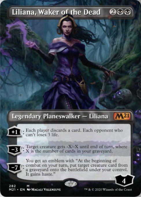 Liliana, Waker of the Dead (Borderless) [Core Set 2021] | Enigma On Main