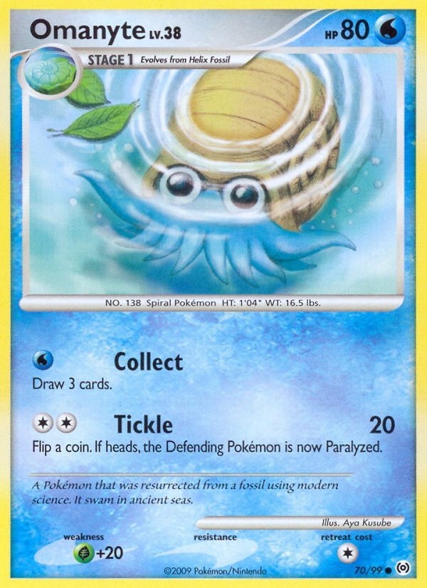 Omanyte (70/99) [Platinum: Arceus] | Enigma On Main