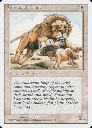 Savannah Lions [Fourth Edition] | Enigma On Main