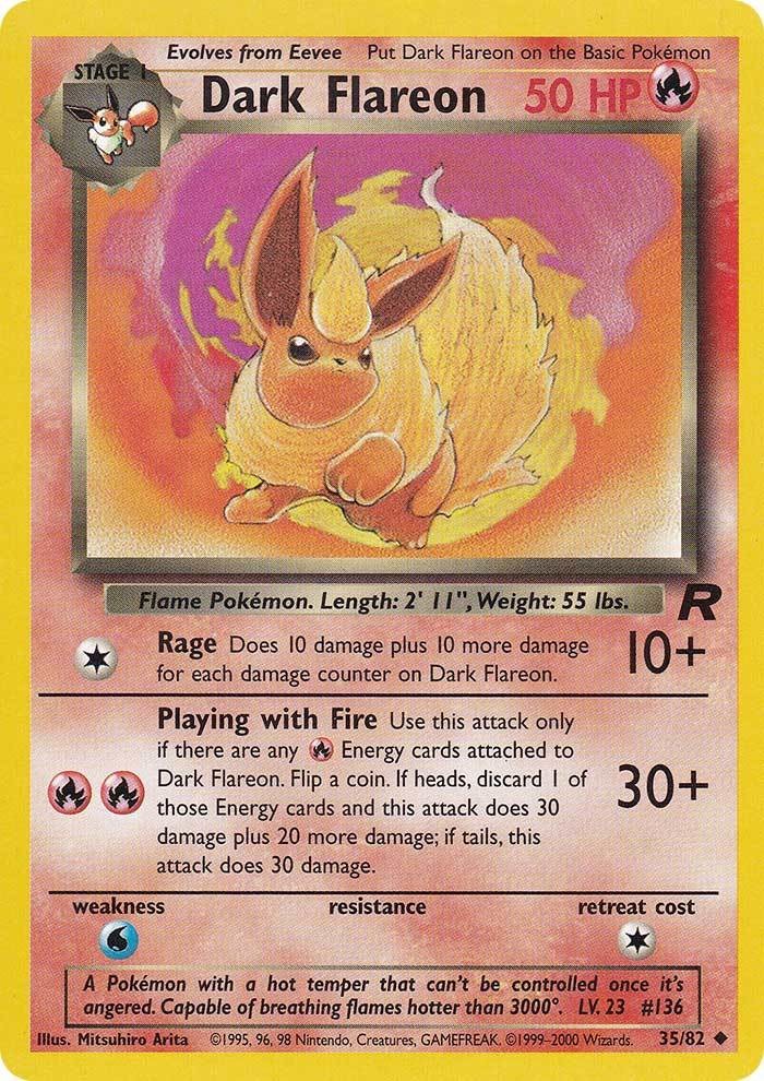 Dark Flareon (35/82) [Team Rocket Unlimited] | Enigma On Main