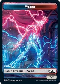 Weird // Zombie Double-sided Token [Core Set 2021 Tokens] | Enigma On Main