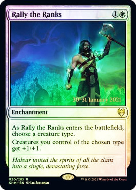 Rally the Ranks  [Kaldheim Prerelease Promos] | Enigma On Main