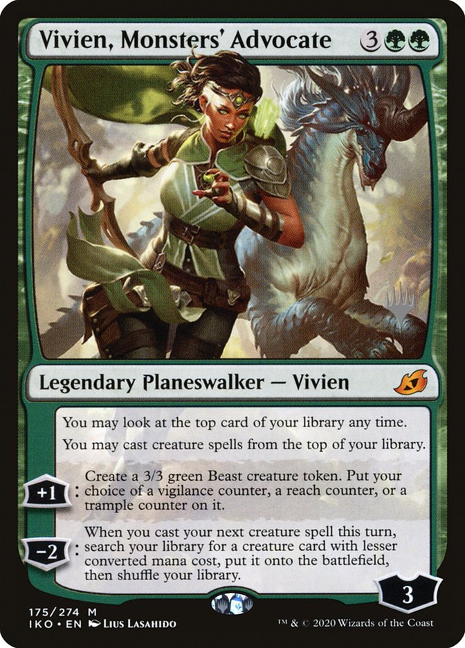 Vivien, Monsters' Advocate (Promo Pack) [Ikoria: Lair of Behemoths Promos] | Enigma On Main