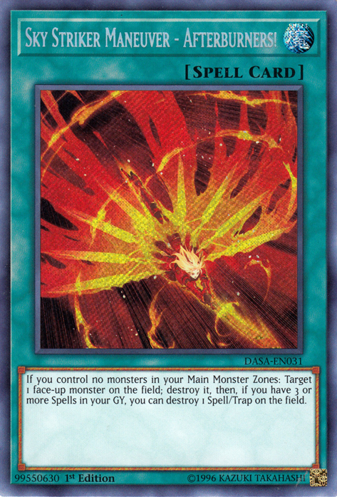 Sky Striker Maneuver - Afterburners! [DASA-EN031] Secret Rare | Enigma On Main