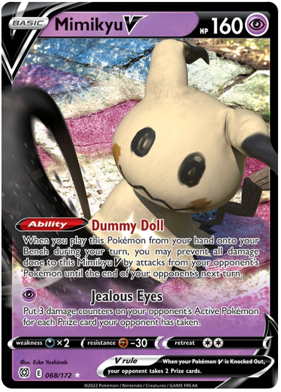 Mimikyu V (068/172) [Sword & Shield: Brilliant Stars] | Enigma On Main