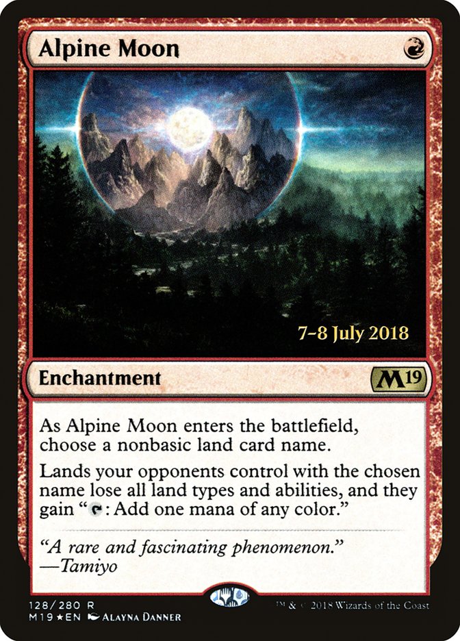 Alpine Moon  [Core Set 2019 Prerelease Promos] | Enigma On Main