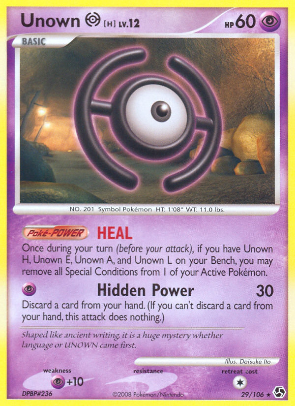 Unown H (29/106) [Diamond & Pearl: Great Encounters] | Enigma On Main