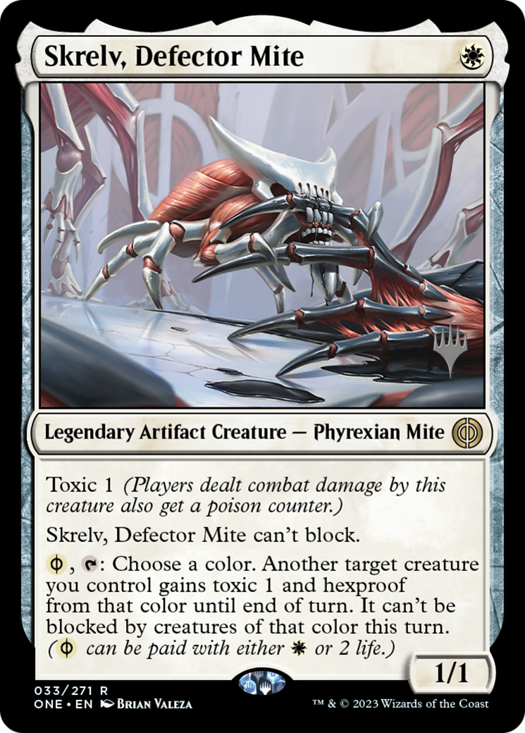 Skrelv, Defector Mite (Promo Pack) [Phyrexia: All Will Be One Promos] | Enigma On Main