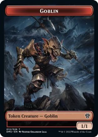 Zombie Knight // Goblin Double-sided Token [Dominaria United Commander Tokens] | Enigma On Main