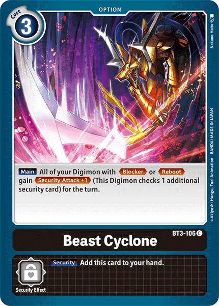 Beast Cyclone [BT3-106] [Release Special Booster Ver.1.5] | Enigma On Main