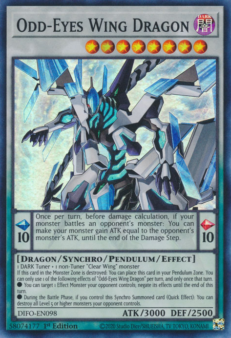 Odd-Eyes Wing Dragon [DIFO-EN098] Super Rare | Enigma On Main