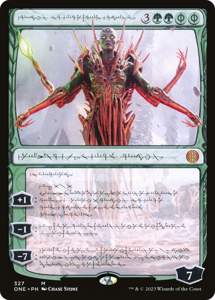 Nissa, Ascended Animist (Phyrexian) [Phyrexia: All Will Be One] | Enigma On Main