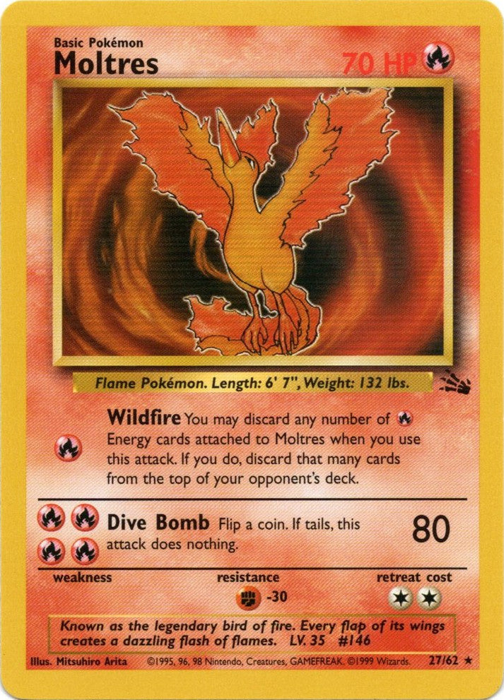 Moltres (27/62) [Fossil Unlimited] | Enigma On Main