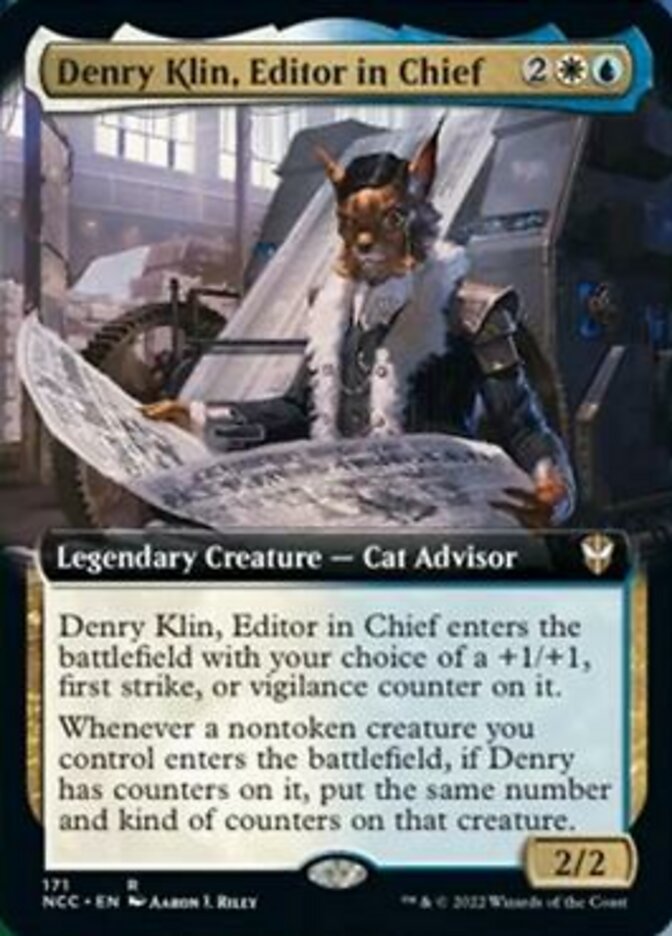 Denry Klin, Editor in Chief (Extended Art) [Streets of New Capenna Commander] | Enigma On Main