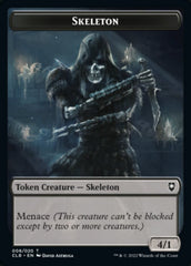 Treasure // Skeleton Double-sided Token [Commander Legends: Battle for Baldur's Gate Tokens] | Enigma On Main