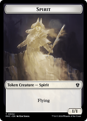 Spirit // Phyrexian Germ Double-Sided Token [Murders at Karlov Manor Commander Tokens] | Enigma On Main