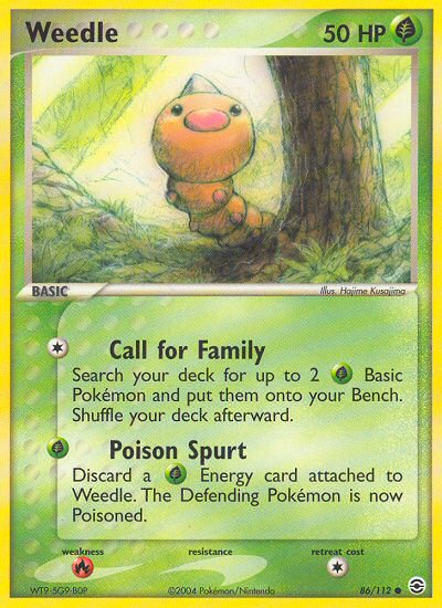 Weedle (86/112) [EX: FireRed & LeafGreen] | Enigma On Main