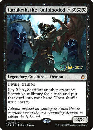 Razaketh, the Foulblooded [Hour of Devastation Promos] | Enigma On Main