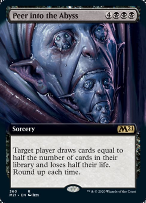 Peer Into the Abyss (Extended Art) [Core Set 2021] | Enigma On Main