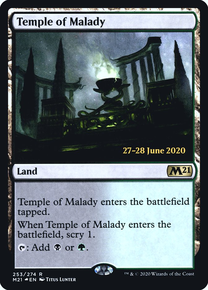 Temple of Malady  [Core Set 2021 Prerelease Promos] | Enigma On Main