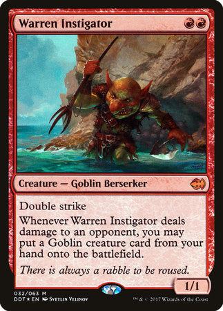 Warren Instigator [Duel Decks: Merfolk vs. Goblins] | Enigma On Main