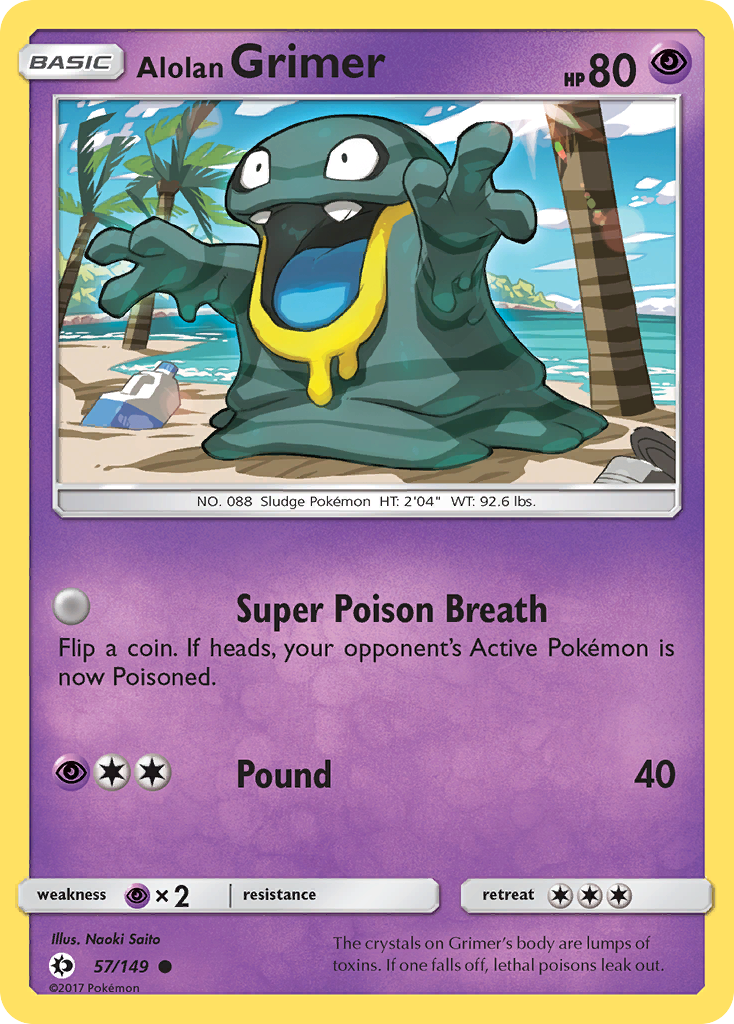 Alolan Grimer (57/149) [Sun & Moon: Base Set] | Enigma On Main