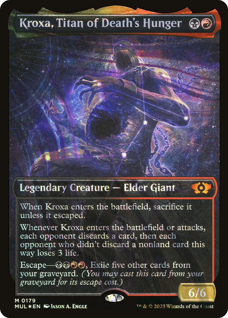 Kroxa, Titan of Death's Hunger (Halo Foil) [Multiverse Legends] | Enigma On Main