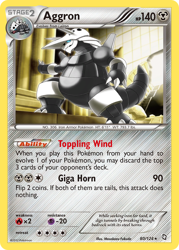 Aggron (80/124) [Black & White: Dragons Exalted] | Enigma On Main