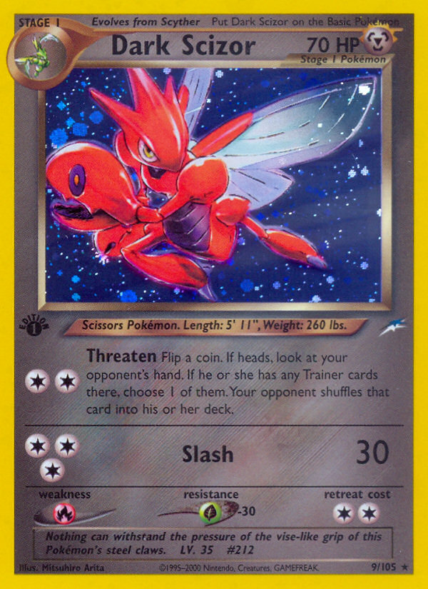 Dark Scizor (9/105) [Neo Destiny 1st Edition] | Enigma On Main