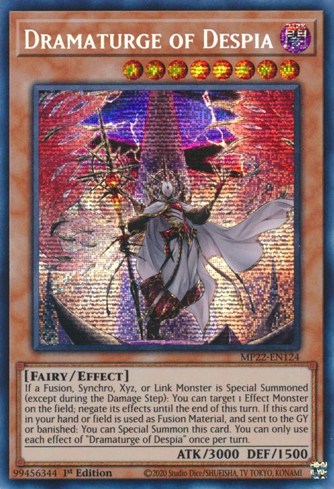 Dramaturge of Despia [MP22-EN124] Prismatic Secret Rare | Enigma On Main