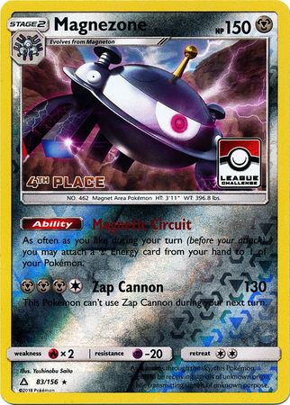 Magnezone (83/156) (League Promo 4th Place) [Sun & Moon: Ultra Prism] | Enigma On Main