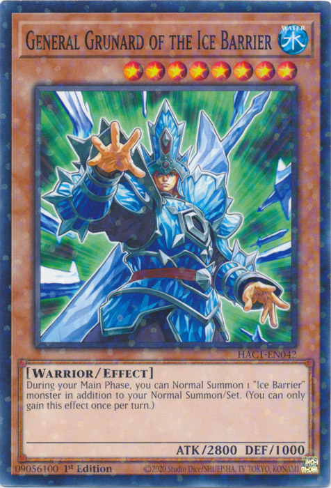 General Grunard of the Ice Barrier (Duel Terminal) [HAC1-EN042] Common | Enigma On Main