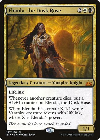 Elenda, the Dusk Rose [Rivals of Ixalan] | Enigma On Main