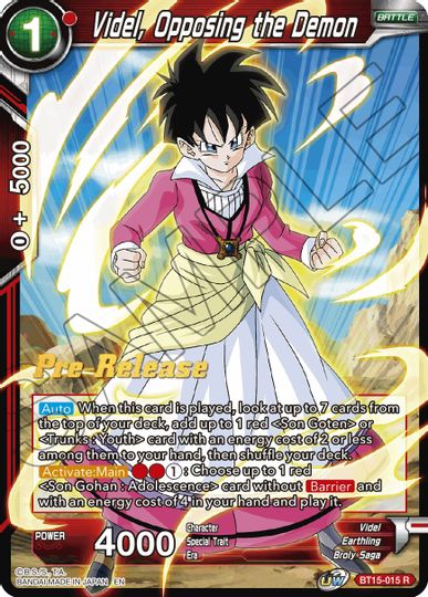 Videl, Opposing the Demon (BT15-015) [Saiyan Showdown Prerelease Promos] | Enigma On Main