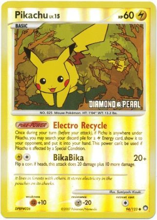 Pikachu (94/123) [Burger King Promos: 2008 Collection] | Enigma On Main