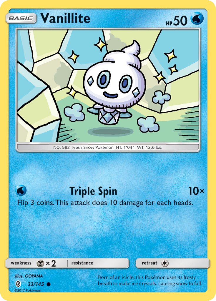 Vanillite (33/145) [Sun & Moon: Guardians Rising] | Enigma On Main