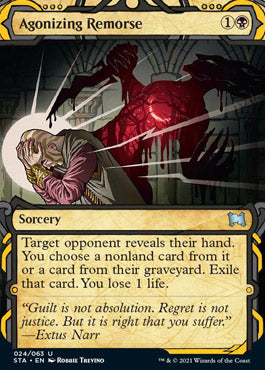 Agonizing Remorse (Etched Foil) [Strixhaven Mystical Archive] | Enigma On Main