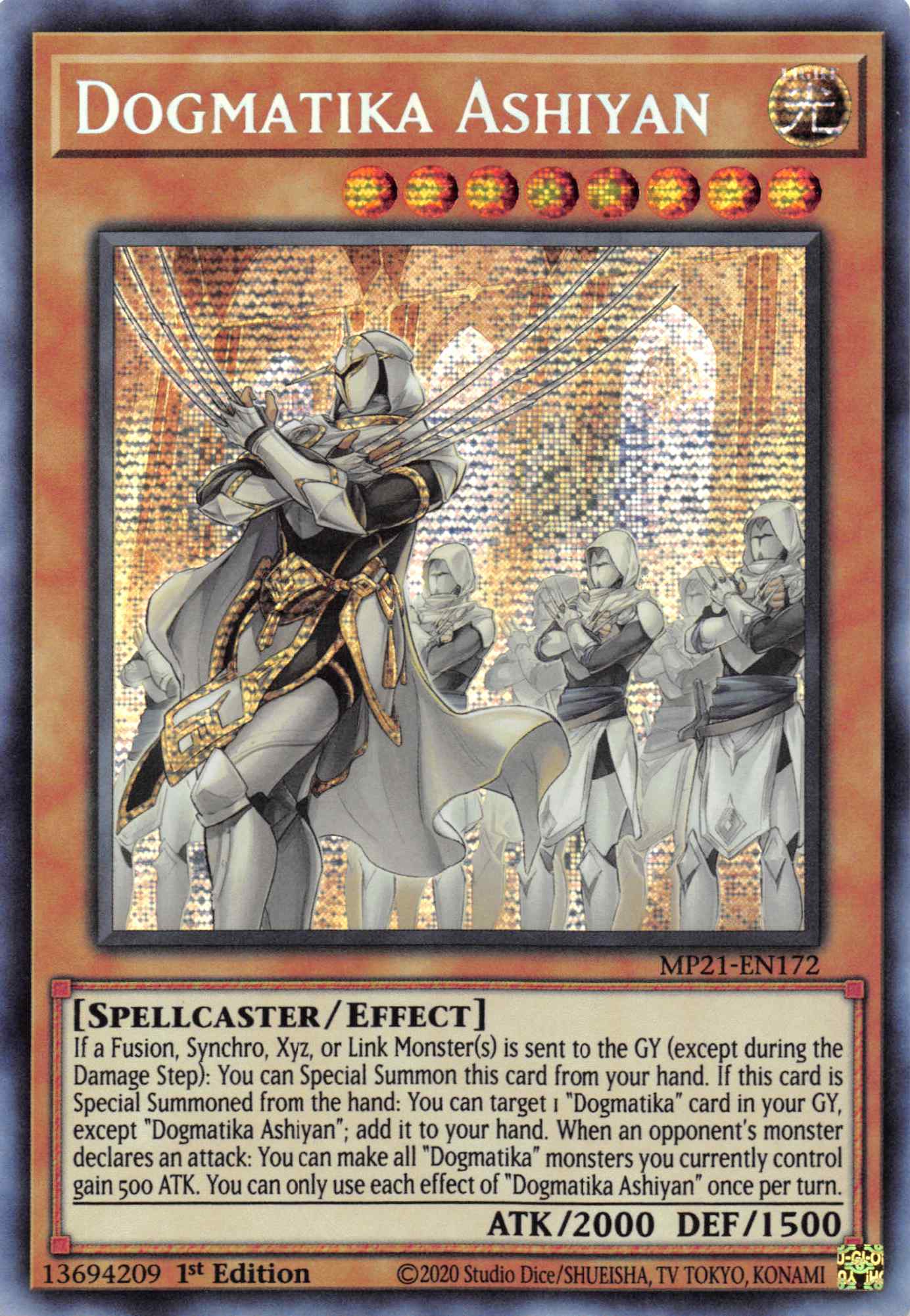 Dogmatika Ashiyan [MP21-EN172] Prismatic Secret Rare | Enigma On Main