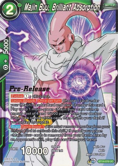 Majin Buu, Brilliant Absorption (BT14-079) [Cross Spirits Prerelease Promos] | Enigma On Main