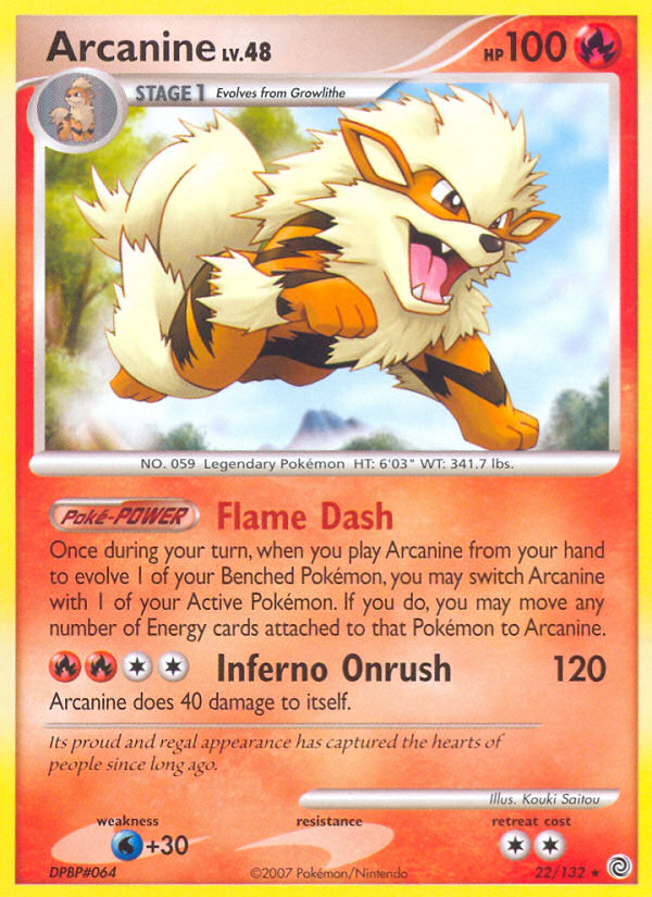 Arcanine (22/132) [Diamond & Pearl: Secret Wonders] | Enigma On Main