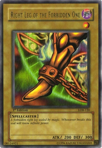 Right Leg of the Forbidden One [LOB-120] Ultra Rare | Enigma On Main