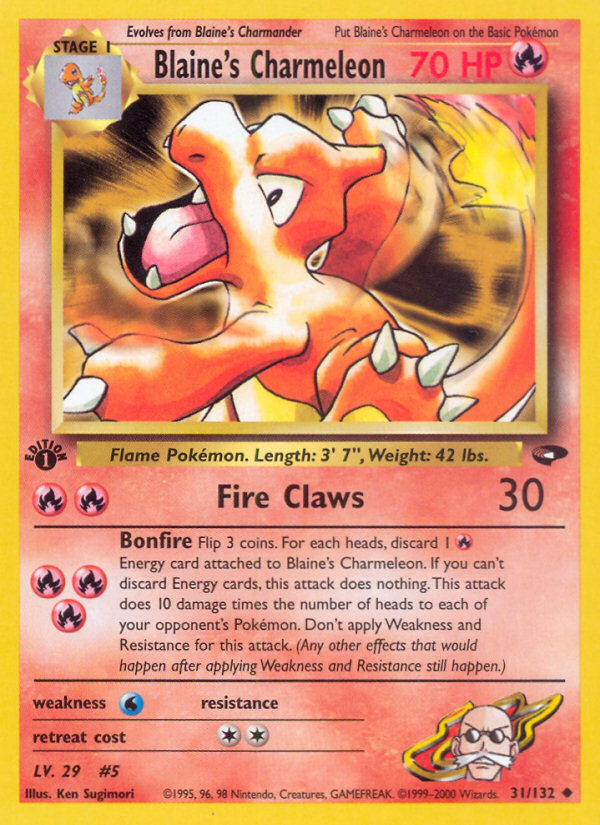 Blaine's Charmeleon (31/132) [Gym Challenge 1st Edition] | Enigma On Main