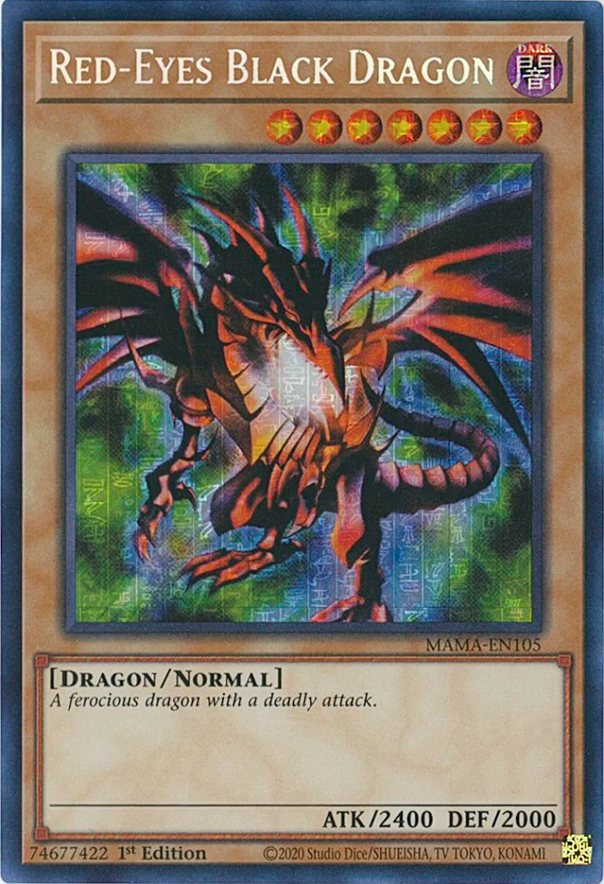 Red-Eyes Black Dragon [MAMA-EN105] Secret Pharaoh's Rare | Enigma On Main