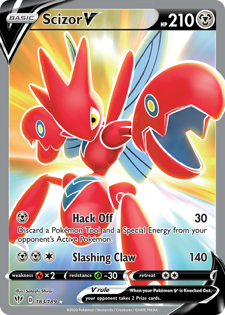 Scizor V (183/189) [Sword & Shield: Darkness Ablaze] | Enigma On Main