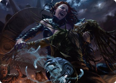 Olivia's Midnight Ambush Art Card [Innistrad: Midnight Hunt Art Series] | Enigma On Main