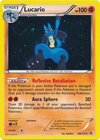 Lucario (80/113) (Cosmos Holo) [Black & White: Legendary Treasures] | Enigma On Main