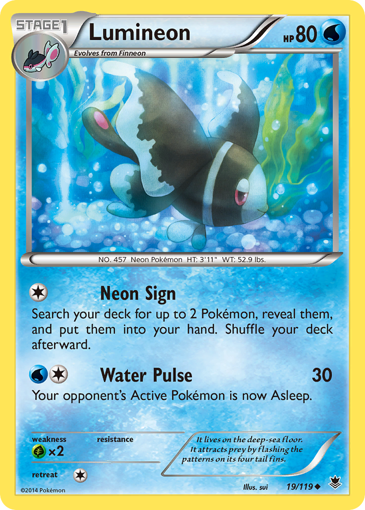 Lumineon (19/119) [XY: Phantom Forces] | Enigma On Main